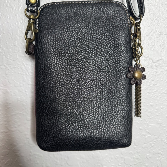 Chala Dazzled Purple Paisley Cell Phone Crossbod Purse adustable strap in - Picture 6 of 15